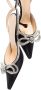 MACH & MACH Double Bow 65mm crystal-embellished pumps Black - Thumbnail 2
