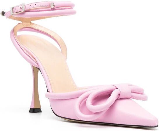 MACH & MACH Double Bow ankle-strap sandals Pink