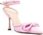 MACH & MACH Double Bow ankle-strap sandals Pink - Thumbnail 2