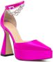 MACH & MACH pointed platform pumps Pink - Thumbnail 2
