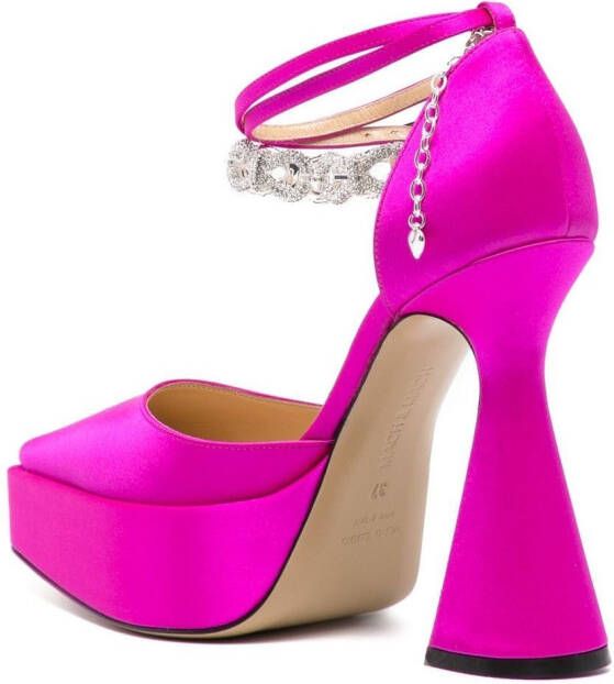 MACH & MACH pointed platform pumps Pink