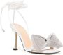 MACH & MACH Nicole bow crystal-embellished sandals Silver - Thumbnail 2