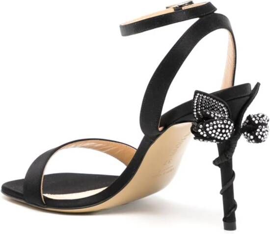 MACH & MACH open-toe strap-detail sandals Black