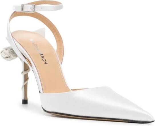 MACH & MACH pointed-toe stiletto-heel pumps White