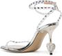 MACH & MACH stud-embellished open-toe sandals Silver - Thumbnail 3