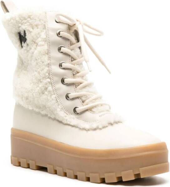 Mackage Hero shearling-lined boots White