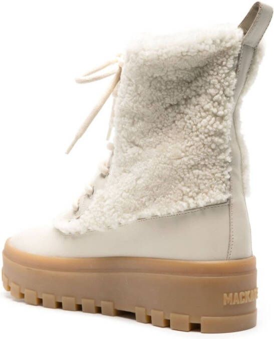Mackage Hero shearling-lined boots White