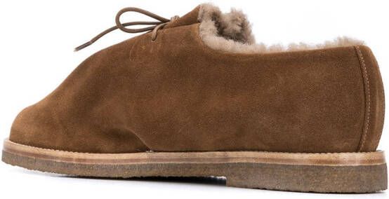 Mackintosh suede lace-up shoes Brown