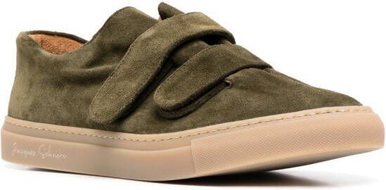 Mackintosh touch-strap low-top sneakers Green
