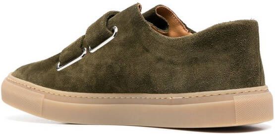 Mackintosh touch-strap low-top sneakers Green