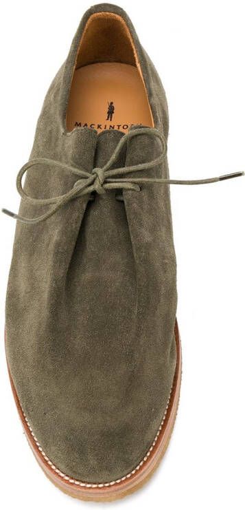 Mackintosh x Jacques Soloviêre Ray lace-up desert shoes Green