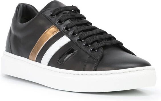 Madison.Maison 3 Stripe & Your Out leather sneakers Black