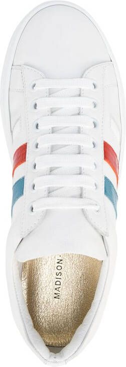 Madison.Maison 3 Stripe & Your Out leather sneakers White