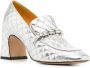 Madison.Maison 64mm quilted leather pumps Silver - Thumbnail 2
