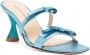 Madison.Maison 80mm metallic bow-detail sandals Blue - Thumbnail 2