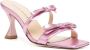 Madison.Maison 80mm metallic bow-detail sandals Pink - Thumbnail 2