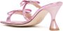 Madison.Maison 80mm metallic bow-detail sandals Pink - Thumbnail 3