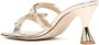 Madison.Maison 80mm metallic bow-detail sandals Silver - Thumbnail 3