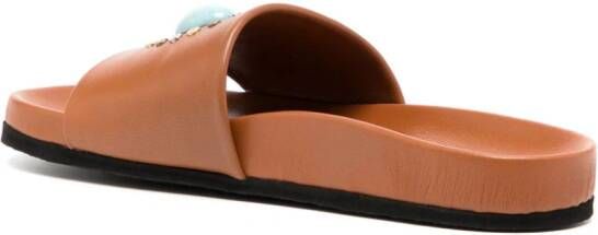 Madison.Maison Athena Cognac Open Toe Sandal Brown