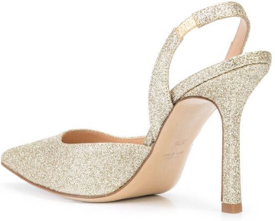 Madison.Maison Chanel glitter pumps Gold