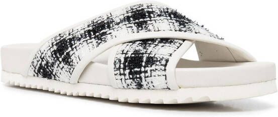 Madison.Maison crossover strap sandals White