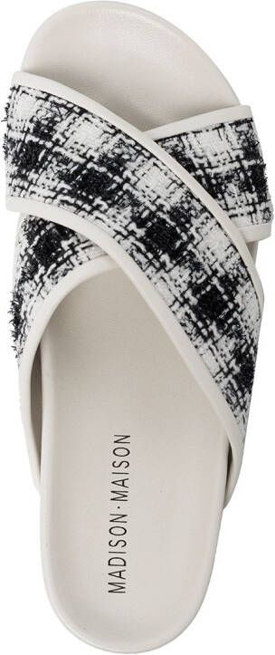 Madison.Maison crossover strap sandals White