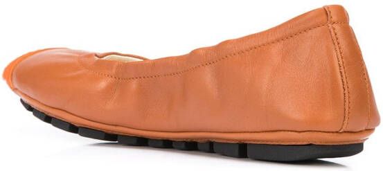 Madison.Maison elasticated ballerina shoes Orange