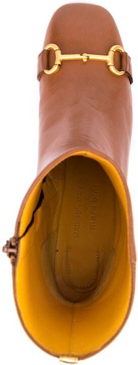 Madison.Maison horsebit leather boots Brown