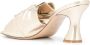 Madison.Maison knot-bow sculpted heel mules Gold - Thumbnail 3