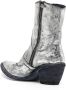 Madison.Maison laminated leather ankle boots Silver - Thumbnail 3