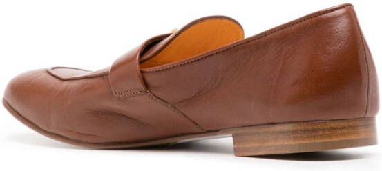 Madison.Maison Lock leather loafers Brown