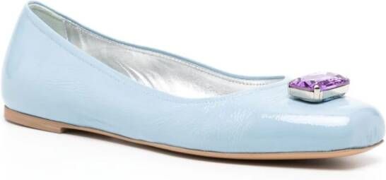 Madison.Maison Marion Turquoise Jeweled Ballet Blue