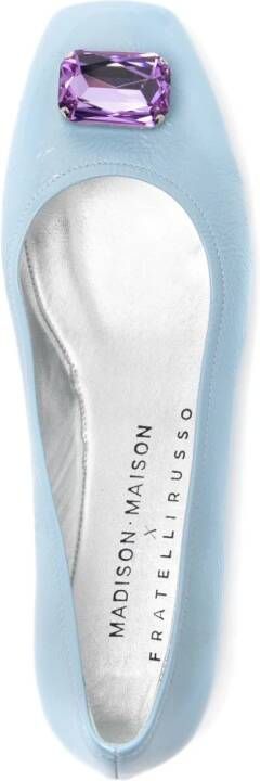 Madison.Maison Marion Turquoise Jeweled Ballet Blue