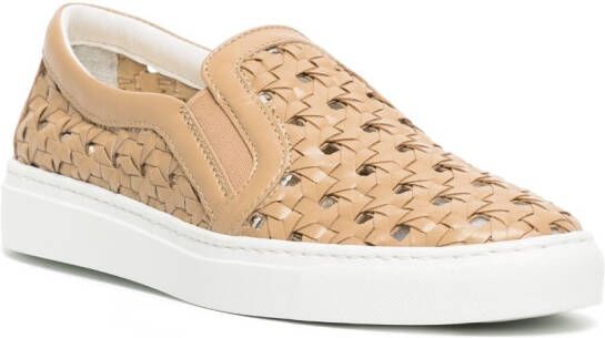Madison.Maison perforated low-top sneakers Brown