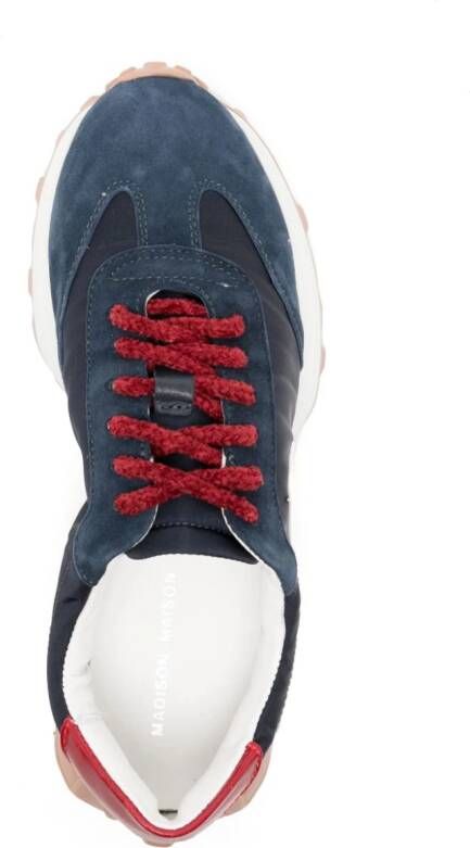Madison.Maison Star suede-trimmed sneakers Blue