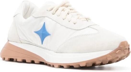 Madison.Maison Star suede-trimmed sneakers White