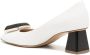 Madison.Maison two-tone block-heels pumps White - Thumbnail 3