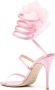 Magda Butrym 105mm spiral satin sandals Pink - Thumbnail 3