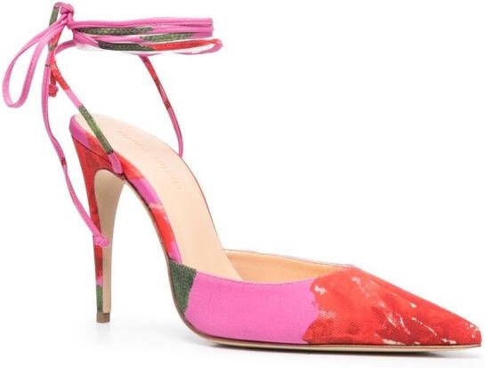 Magda Butrym 110mm floral pointed-toe pumps Pink