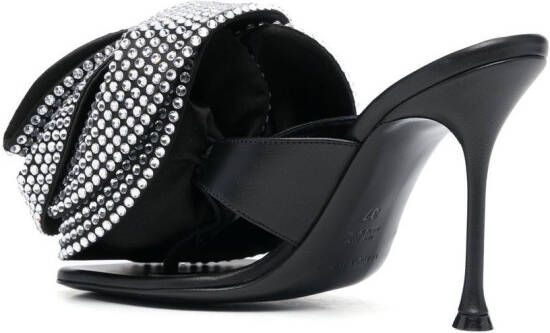 Magda Butrym 3D flower-detail 100mm sandals Black