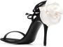 Magda Butrym 105mm flower-appliqué sandals Black - Thumbnail 3