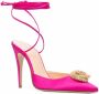 Magda Butrym tie-fastening 110mm pointed pumps Pink - Thumbnail 2