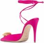 Magda Butrym tie-fastening 110mm pointed pumps Pink - Thumbnail 3