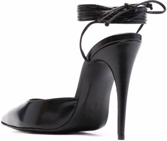 Magda Butrym wrap-around mule pumps Black