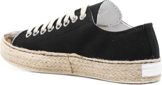 Magliano braided-sole canvas sneakers Black