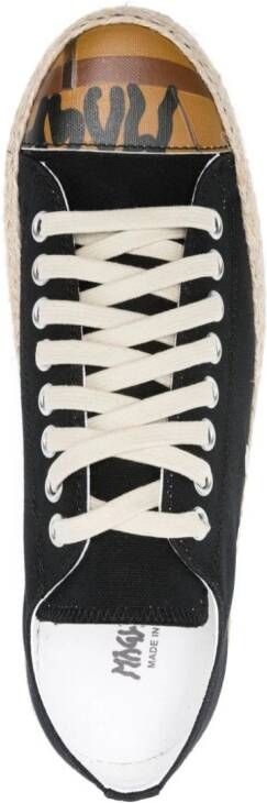 Magliano braided-sole canvas sneakers Black