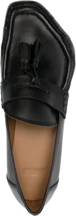 Magliano tassel-detailed leather loafers Black