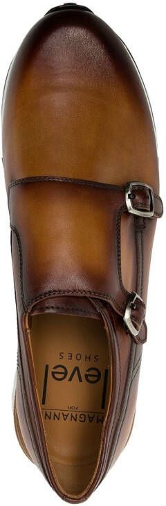 Magnanni buckle-fastened slip-on sneakers Brown