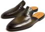 Magnanni crocodile-effect leather slippers Green - Thumbnail 4