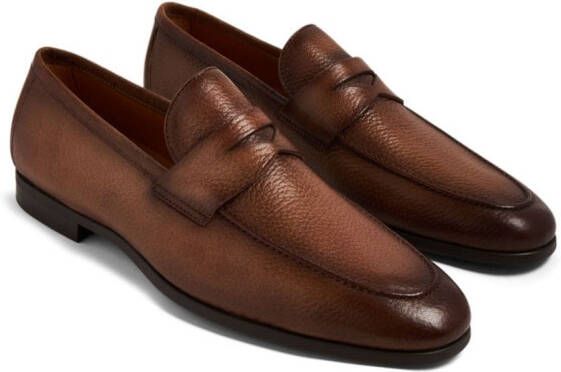 Magnanni Diezma leather penny loafers Brown